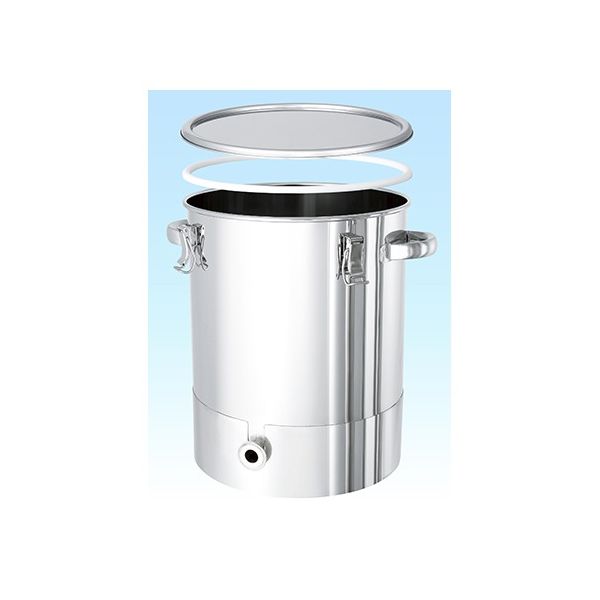 MONOVATE PTFEパッキン付底部勾配型ステンレス密閉容器 80L KTT-CTH-PTFE-47 1個 62-1369-48（直送品）