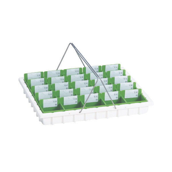 松吉医科器械 散薬トレー(25人用) グリーン KY-25 1個 19-7765-00-04（直送品）
