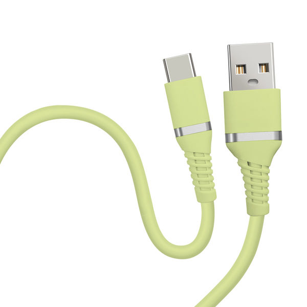 磁気研究所 柔らかく絡みにくいType-Cケーブル USB A-USB C 1m ピスタチオグリーン HD-SACC1GN 1個