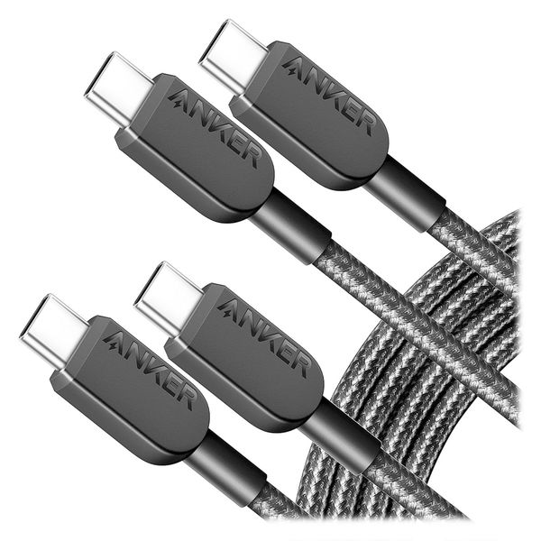 Anker 310 高耐久ナイロン USB-C&USB-C ケーブル 2本セット