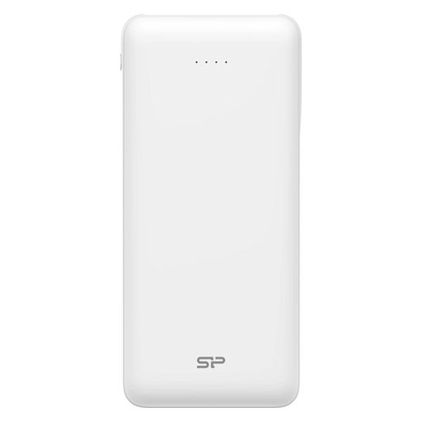 モバイルバッテリー 20000mAh USB-Aポート×2 SP20KMAPBK200CPWJE ホワイト 1個 シリコンパワー