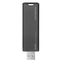 アイ・オー・データ機器 1TB ポータブルSSD スティックタイプ/スライド式 SSPS-US1GR グレー×ブラック 1個